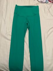 High Waisted Green Leggings