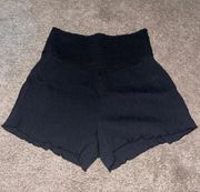 Black Flowy Shorts