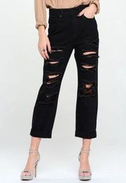 Lioness XS High Rise Black Jeans