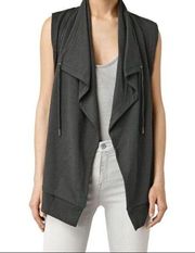 All Saints Fera Jersey Sweatshirt Vest