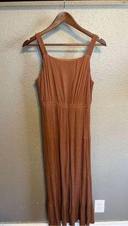 Listicle Tan Wide Leg Romper Jumpsuit Size Large Boutique