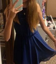 francesca’s navy blue dress