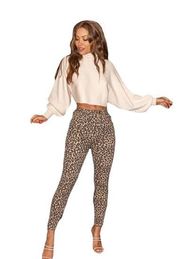 NWT, YMI High-Rise Cheetah Print Skinny Jean