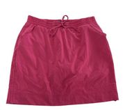 Lee Skirt Womens 8 Pink Sport Active Tennis Stretch Drawstring Built in Shorts