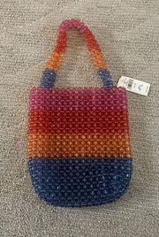 NWT Colorful fully beaded  purse