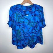 Blair Boutique Vintage Floral Button Down Blouse