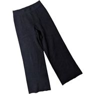 Aritzia Wilfred Free Souvenir Black Knit Wide Leg High Rise Casual Pants M