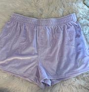 Pink Velvet Pajama Shorts