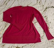 PHILOSOPHY pink sweatshirt with gold cuffs 💞