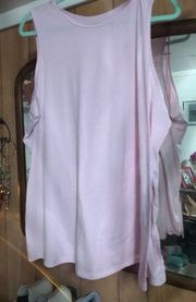 Pink Long Sleeveless T-shirt 