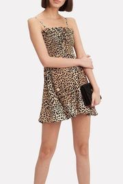 Faithfull The Brand Madison Leopard Print Mini Dress