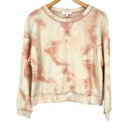 Kirious Tie Dye Crewneck French Terry Reversed Sweatshirt Pink Size Medium NWT