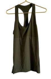 Fabletic Workout Tank Top Women's XL Olive Green Activewear