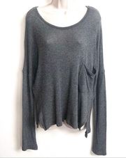 Abercrombie & Fitch oversized slub knit sw…