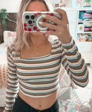 Striped Cropped Longsleeve 