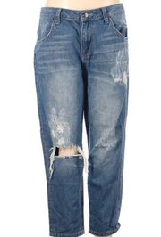 Wild fox baggy crop size 29 distressed jeans