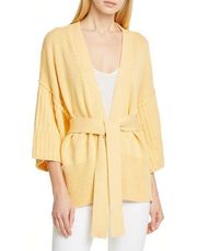 Brochu Walker Women's the Barai Belted Cardigan in Salt White Size Medium