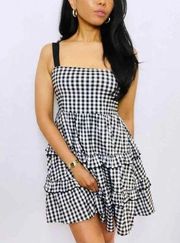 NWT-  GINGHAM CORDUROY BABY DOLL DRESS