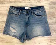 Vervet distressed denim jean short size Medium