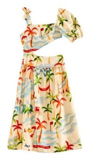 NWT Farm Rio Copacabana Midi Linen Dress size
Medium retail $230