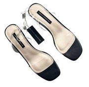French Connection Women's Black Sandals Tia Heeled Size 10