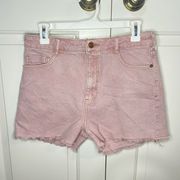 Anthropologie Pilcro Pink Jean Shorts Size 27