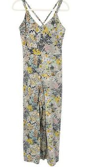 Wild Fable  Womens Boho Ditsy Floral Print Strappy Jumpsuit Size M Multicolor