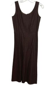 Jessica Howard Linen Blend Dress Brown