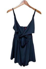 Akira Chicago Red Label Navy Romper Size Large