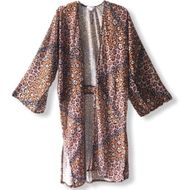 Sole Society Color Block Leopard Kimono