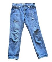 1. Umgee Mom Jeans with Light Distressing