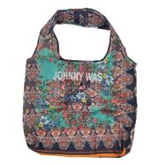 NEW Johnny Was Reusable Shopper Tote Bag Foldable Paisley Floral Print