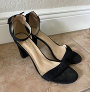 Black Velvet Heels