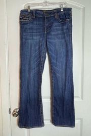 Kut From The Kloth Dark Wash Mid Rise Boot Cut Flare Leg Jeans size 12/34