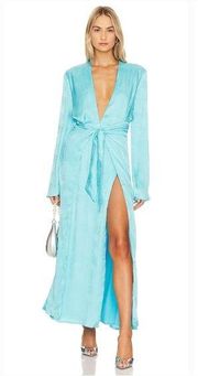 Camila Coelho Millie Maxi Dress in Bright Blue