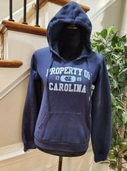 Soffe Womens Blue Cotton & Polyester Long Sleeve Hooded Casual jacket Size Small