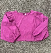 Pink Long Sleeve Shirt