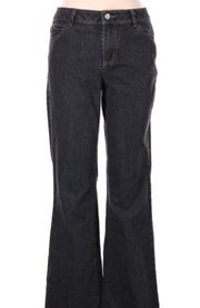 CAbi bootcut Black wash jeans size 8