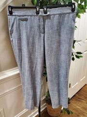 Investments Women's Gray Polyester Mid Rise Straight Legs Dress Pant 20W Short