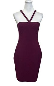 Likely Bridgeport Strappy Body Con Dress In Plum Sheath Cocktail Womens Size 10