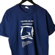 1994 Vintage Third Michael Chekhov International Workshop T Shirt 90s Blue XL