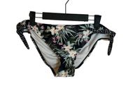 NWT HOT WATER TROPICAL PRINT RUCHED BIKINI BOTTOMS