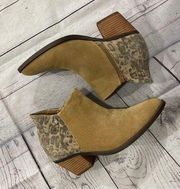 Dannika Leopard Suede Booties