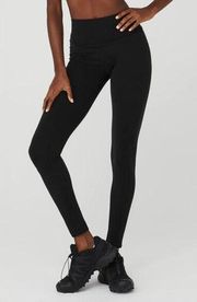 Alo Yoga Black Airbrush Winter Warm High-Waist Nocturne Leggings Size XS