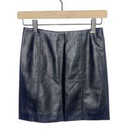 Armani Exchange faux leather mini skirt black size 0