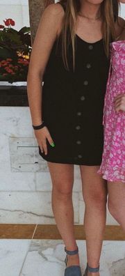 Black Button Dress