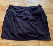 Tangerine Black Athletic Skort Perforated Laser Cut Pickleball Pickle Ball Golf