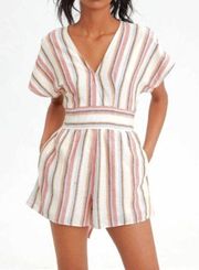 American Eagle Striped Romper