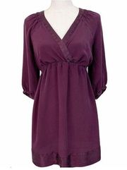 A Pea in the Pod Purple V-Neck Maternity Shirt S