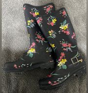 Floral Rain Boots